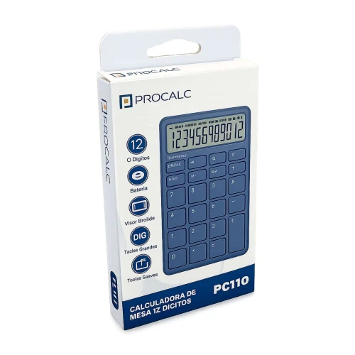 Calculadora de mesa procalc pc110 12 digitos Calculadora de mesa procalc pc110 12 digitos