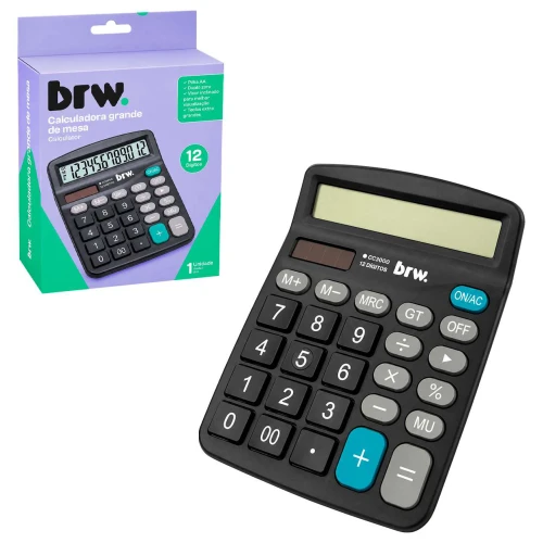 Calculadora grande 12 dígitos Brw