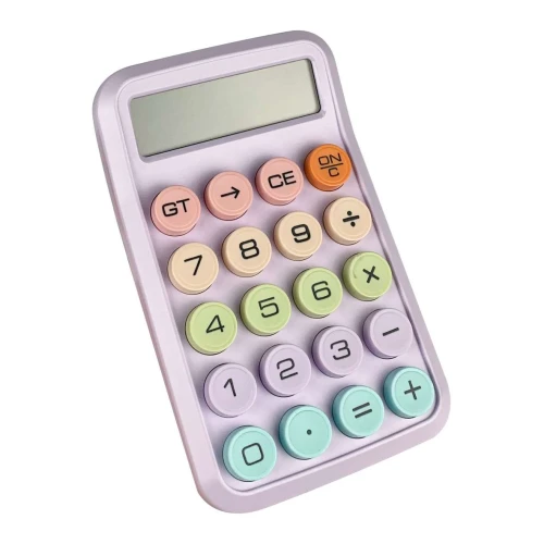 Calculadora média 12 dígitos tons pastéis AL2289