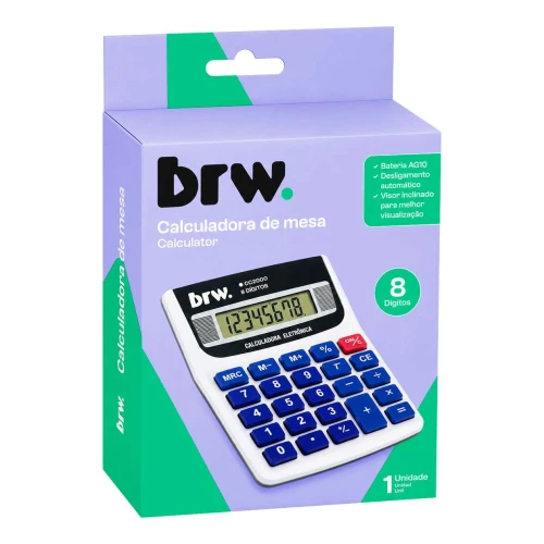 Calculadora média 8 dígitos Brw