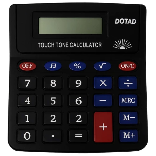 Calculadora média 8 dígitos preta Calculadora média 8 dígitos preta