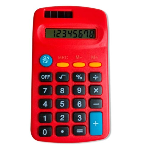 Calculadora pequena 8 digitos coloridas ccd402c