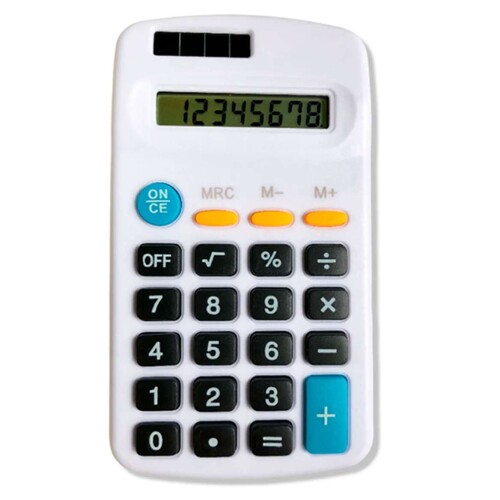 Calculadora pequena 8 digitos coloridas ccd402c