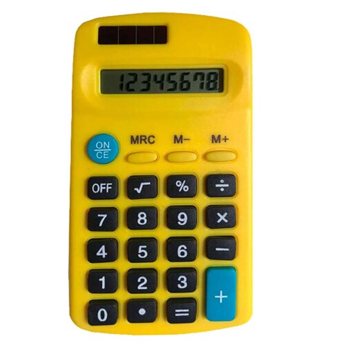 Calculadora pequena 8 digitos coloridas ccd402c