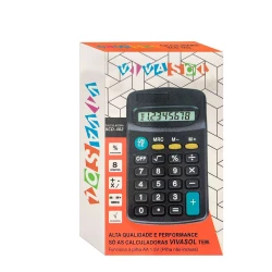 Calculadora pequena 8 digitos preta kcd402