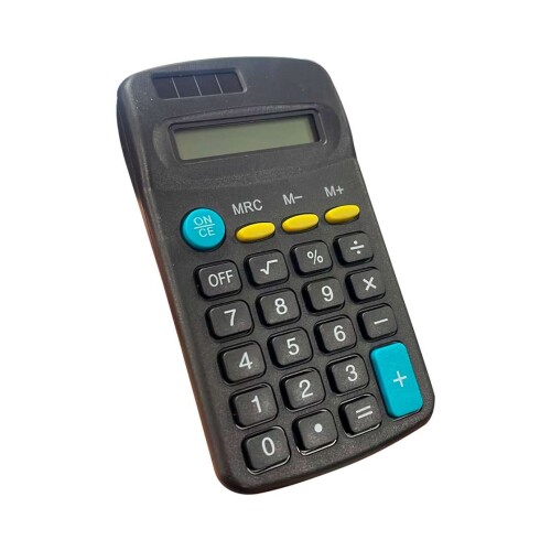 Calculadora pequena 8 digitos preta kcd402