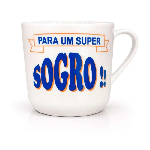 Caneca de cerâmica 250ml frases/figuras sortidas