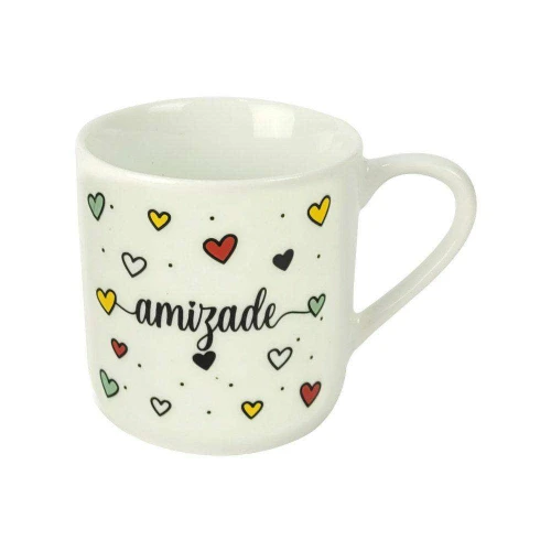 Caneca de cerâmica 250ml frases/figuras sortidas