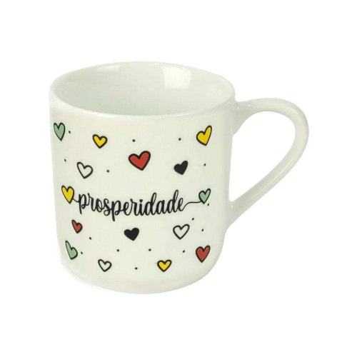 Caneca de cerâmica 250ml frases/figuras sortidas