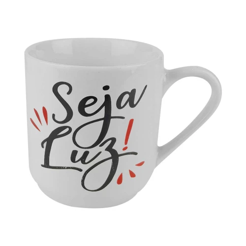 Caneca de cerâmica 250ml frases/figuras sortidas