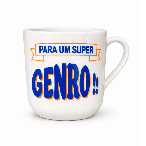 Caneca de cerâmica 250ml frases/figuras sortidas
