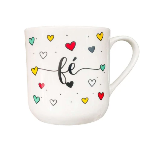 Caneca de cerâmica 250ml frases/figuras sortidas