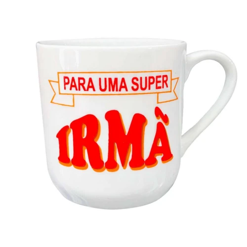 Caneca de cerâmica 250ml frases/figuras sortidas