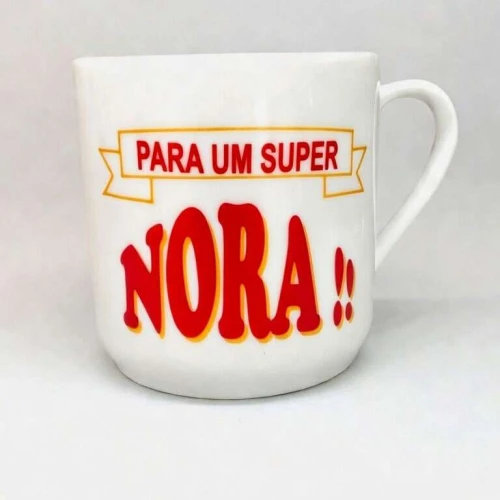 Caneca de cerâmica 250ml frases/figuras sortidas
