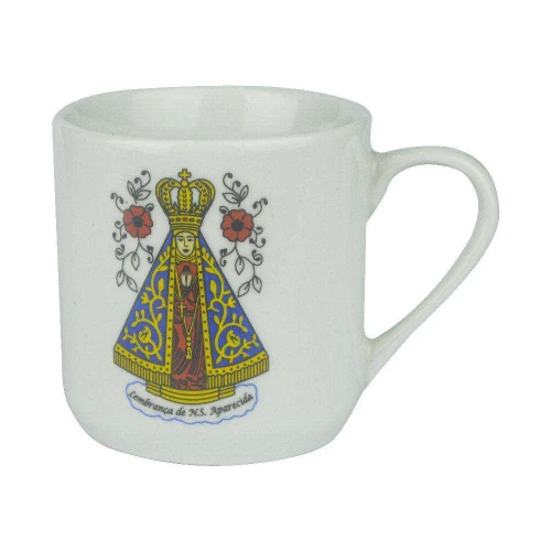 Caneca de cerâmica 250ml frases/figuras sortidas