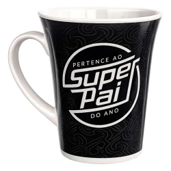 Caneca de cerâmica 300ML super pai na caixa