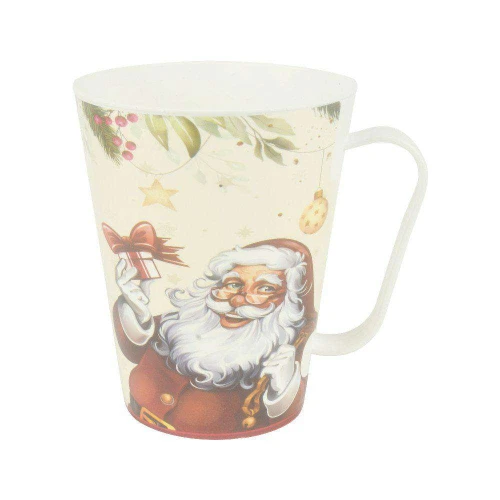 Caneca de plástico tulipa 430ml natal sortida Kozi plast Caneca de plástico tulipa 430ml natal sortida Kozi plast
