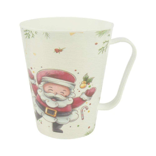 Caneca de plástico tulipa 430ml natal sortida Kozi plast Caneca de plástico tulipa 430ml natal sortida Kozi plast