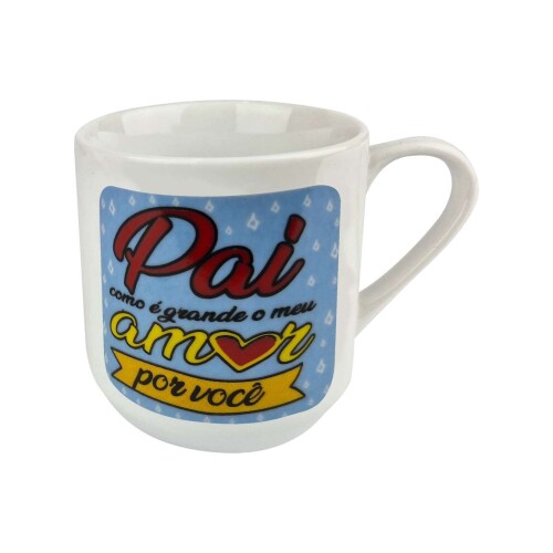 Caneca de porcelana 220ml decorada pai