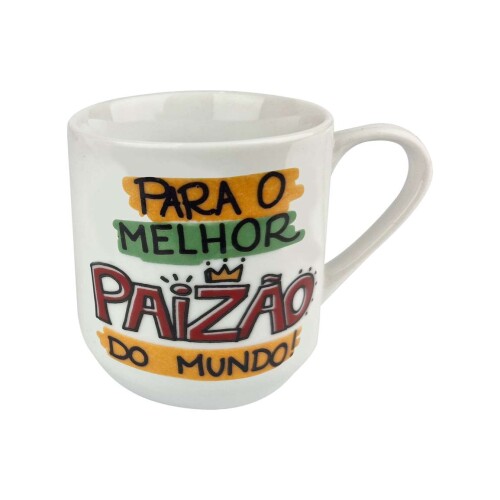 Caneca de porcelana 220ml decorada pai