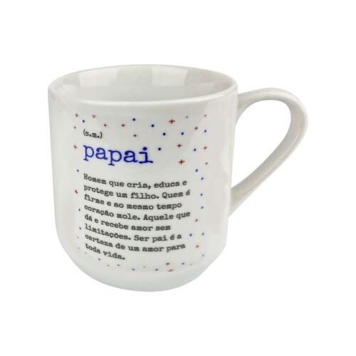 Caneca de porcelana 220ml decorada pai