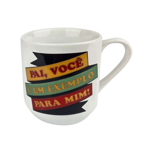 Caneca de porcelana 220ml decorada pai