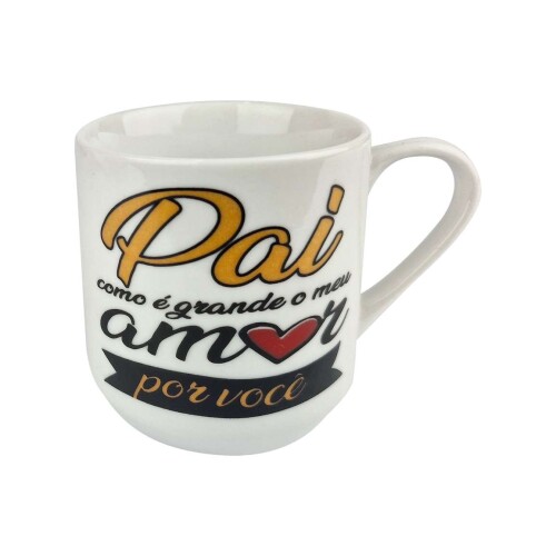 Caneca de porcelana 220ml decorada pai