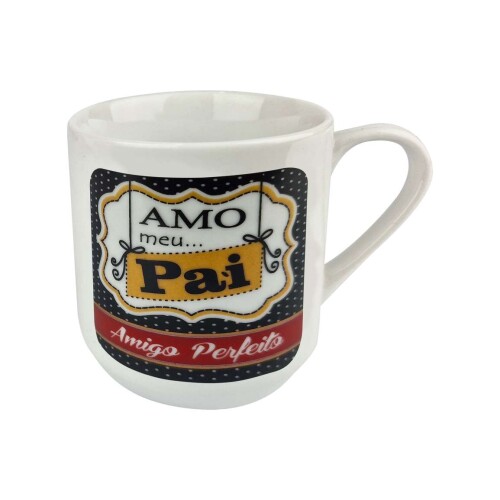 Caneca de porcelana 220ml decorada pai