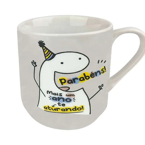 Caneca de porcelana 220ml personagens sortidos Caneca de porcelana 220ml personagens sortidos
