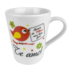 Caneca de porcelana Tulipa 290 Mãe sortida
