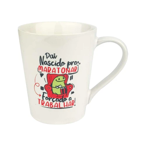 Caneca de porcelana tulipa Pai 250ml sortidas