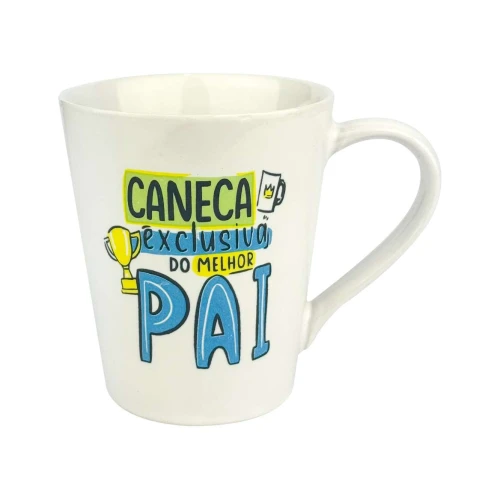 Caneca de porcelana tulipa Pai 250ml sortidas