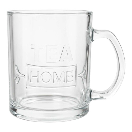 Caneca de vidro 350ml tea home Caneca de vidro 350ml tea home