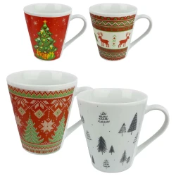 Caneca porcelana natal tulipa 290ml sortida