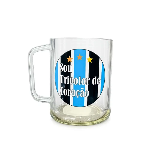 Caneco para caipirinha de vidro 600ml time sortido MF Vidros Caneco para caipirinha de vidro 600ml time sortido MF Vidros