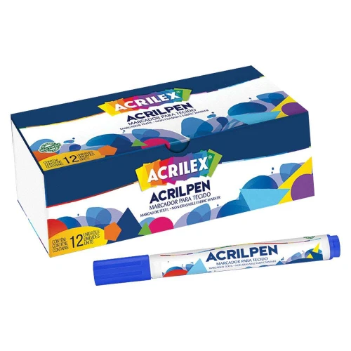 Caneta acrilpen azul turquesa Acrilex