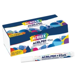Caneta acrilpen +plus branco Acrilex