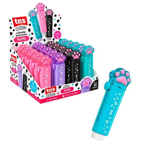 Caneta borracha retratil holic pets sortidos (v)