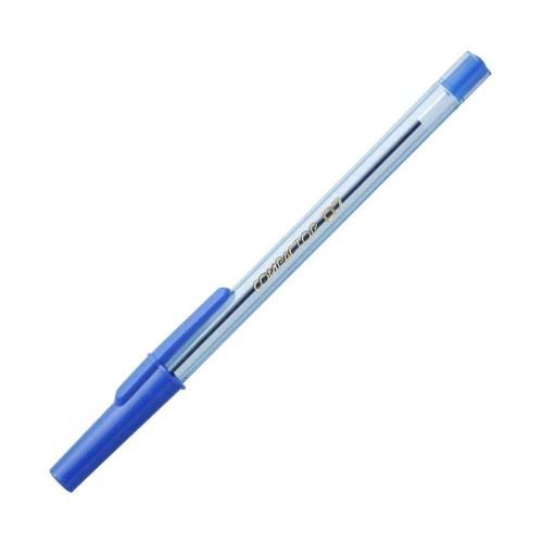Caneta esferográfica 07 com 50 unidades azul Compactor