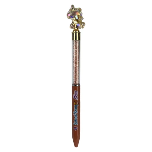 Caneta esferográfica 0,7 strass unicórnio sortidas Polibrinq