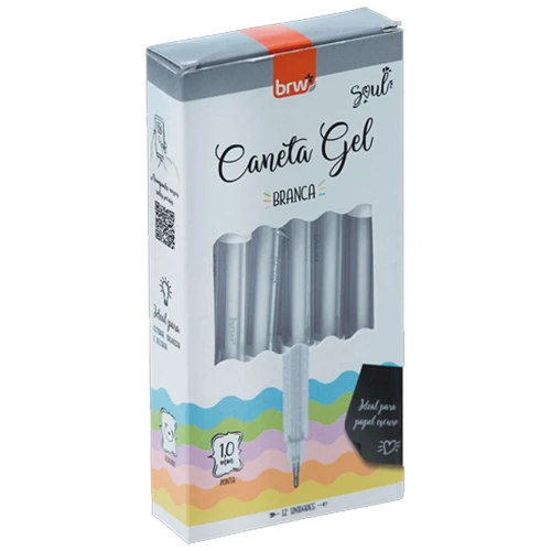 Caneta gel 1,0 branca