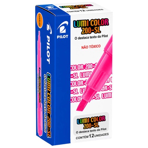 Caneta marca texto 200sl rosa