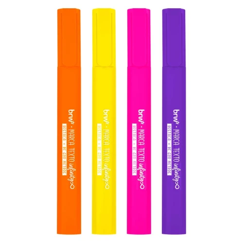 Caneta marca texto Infinity jumbo cores sortidas com aroma Brw