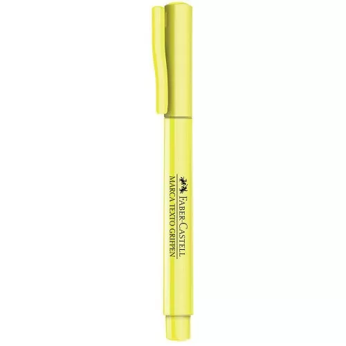 Caneta marca texto amarelo Faber Castell