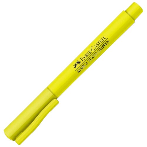 Caneta marca texto amarelo e verde Faber Castell