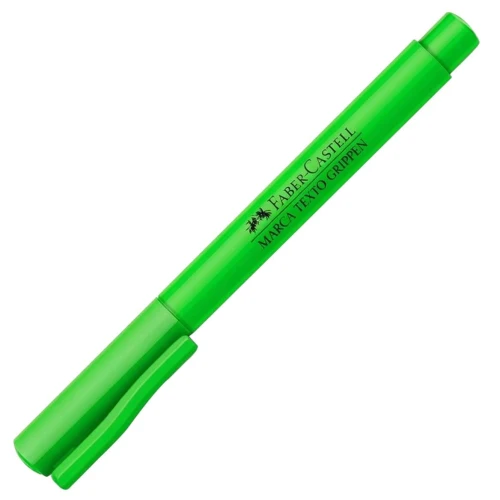 Caneta marca texto amarelo e verde Faber Castell