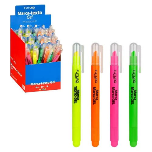Caneta marca texto gel office cores sortidas Futuro