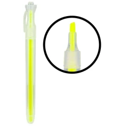 Caneta marca texto trans fluorescente amarelo Brw