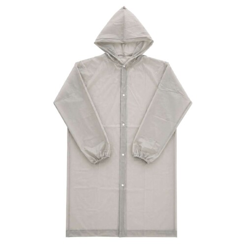Capa de chuva adulto Eva 114cm branco tamanho M