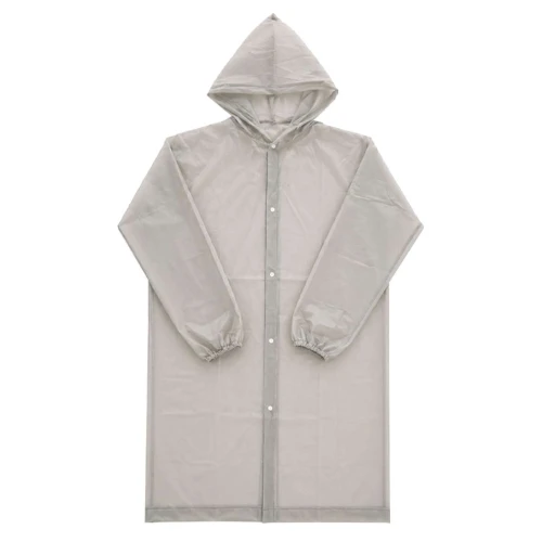 Capa de chuva adulto Eva 114cm branco tamanho M Capa de chuva adulto Eva 114cm branco tamanho M